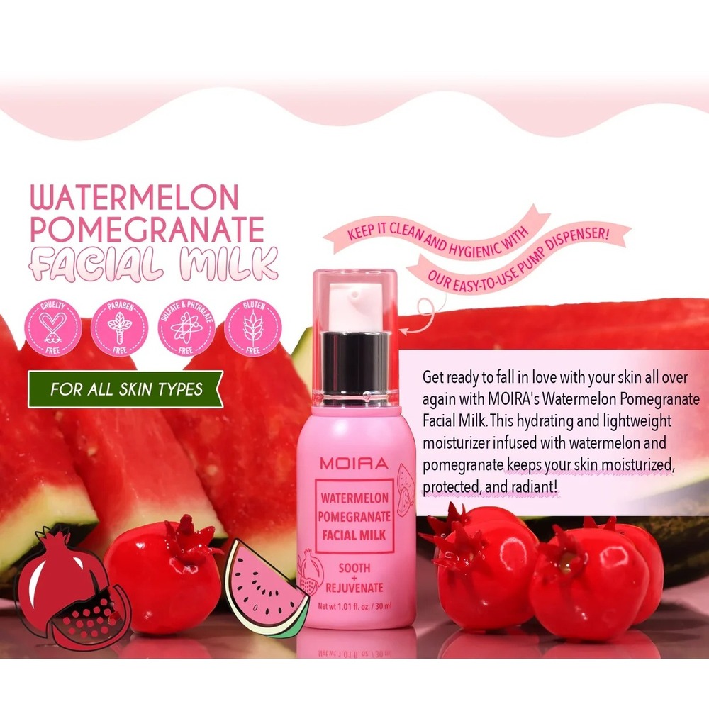 MOIRA Facial Milk‎ Watermelon Pomegranate